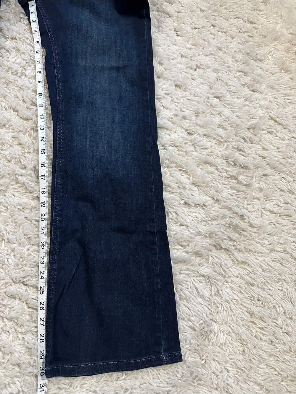 LEE PLATINUM Women's Dark Blue Bootcut Jeans Slimming & Flattering Sz 10, 32x30 - Picture 14 of 14